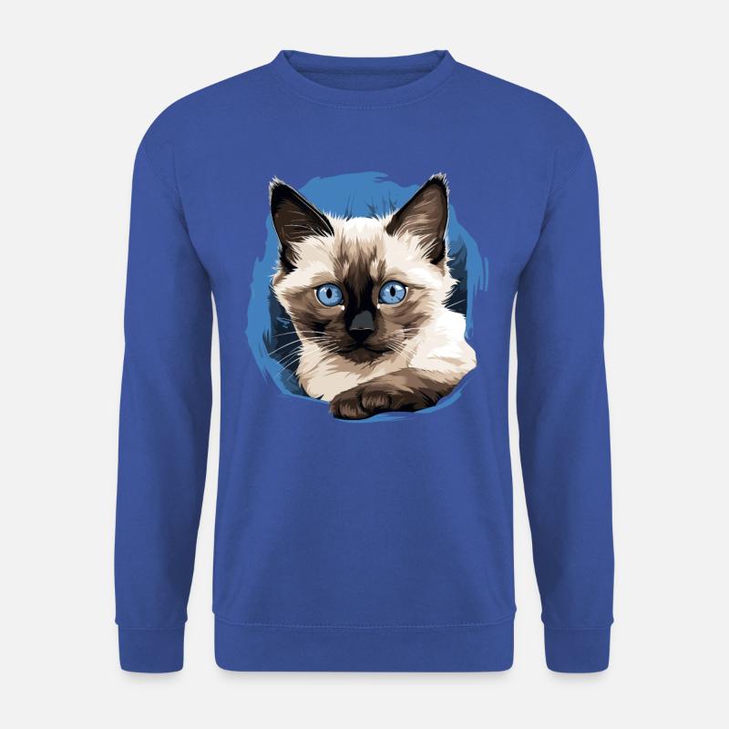 Balinese Cat Balinesenkatze - Unisex Pullover - Royalblau