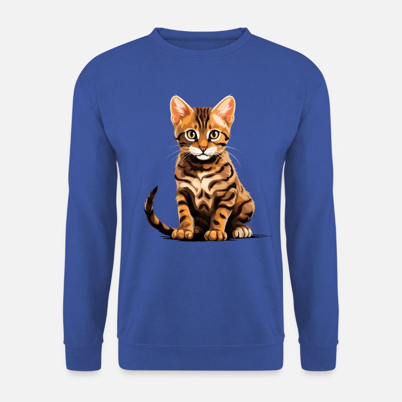 Bengal Cat Bengalkatze - Unisex Pullover - Royalblau