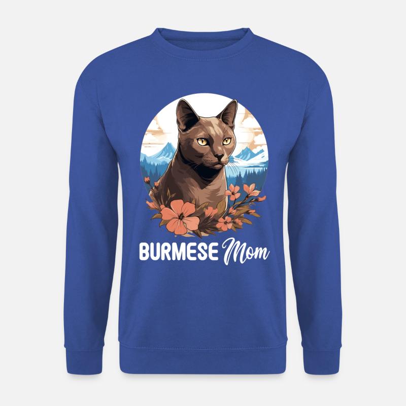 Burmese Cat Burma Katze - Unisex Sweatshirt - royal blue