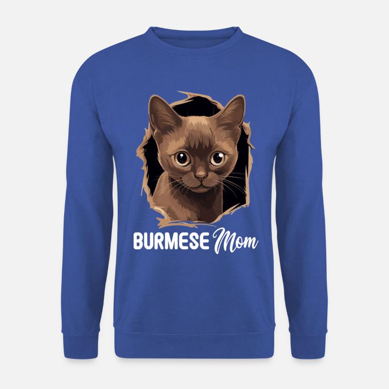 Burmese Cat Burma Katze - Unisex Sweatshirt - royal blue