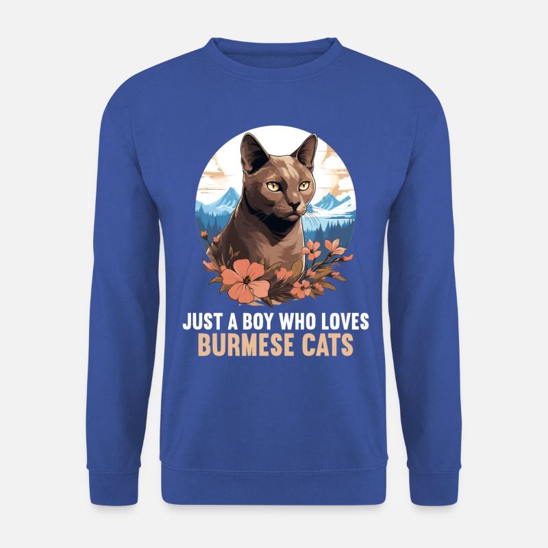 Burmese Cat Burma Katze - Unisex Sweatshirt - royal blue