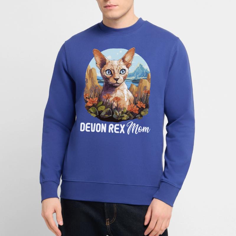 Devon Rex Kätzchen Devon Rex Katze Unisex Pullover