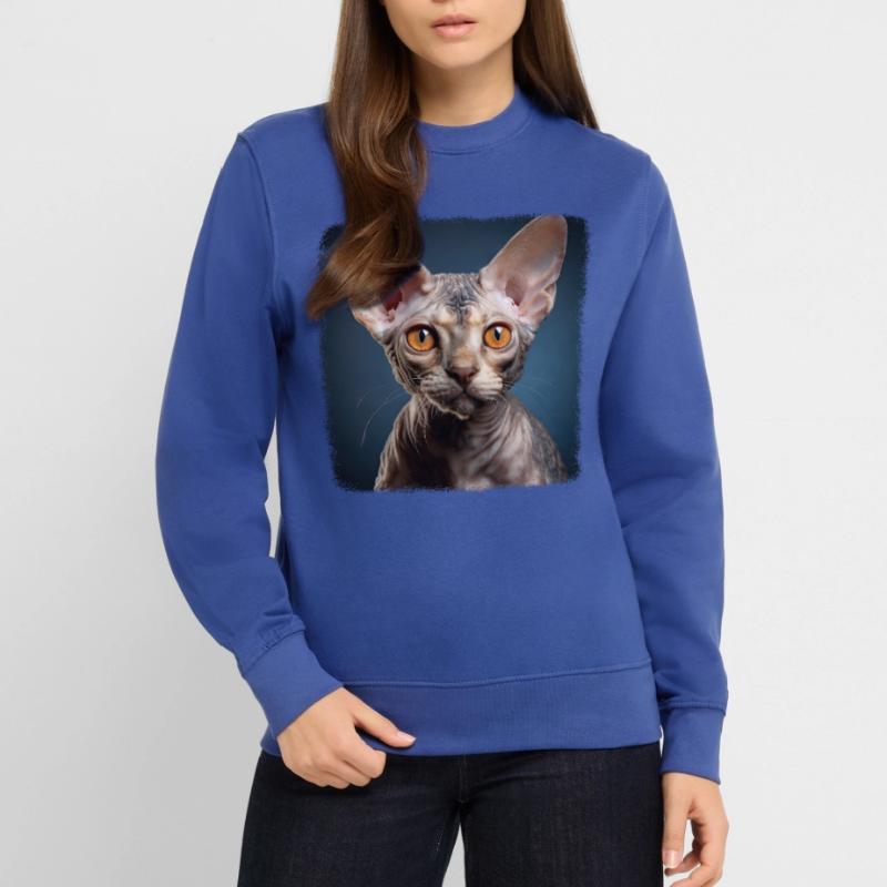 Chaton Devon Rex Chat Devon Rex Sweat-shirt Unisexe