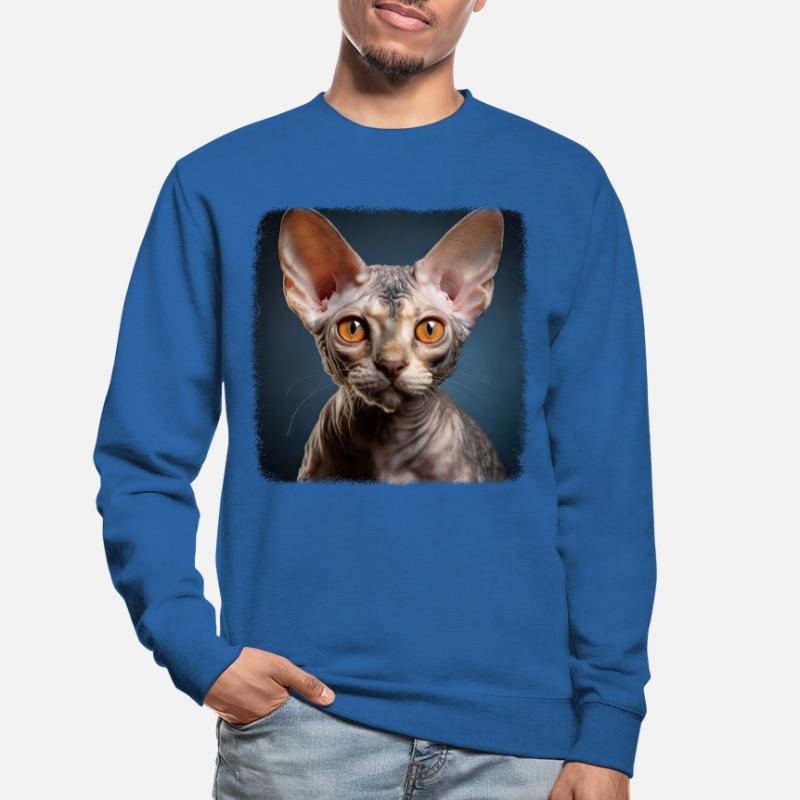 Devon Rex Kätzchen Devon Rex Katze Unisex Pullover
