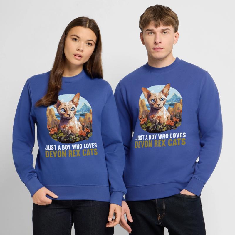 Devon Rex Kätzchen Devon Rex Katze Unisex Pullover