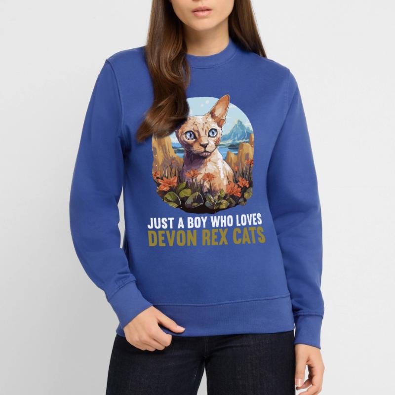 Chaton Devon Rex Chat Devon Rex Sweat-shirt Unisexe
