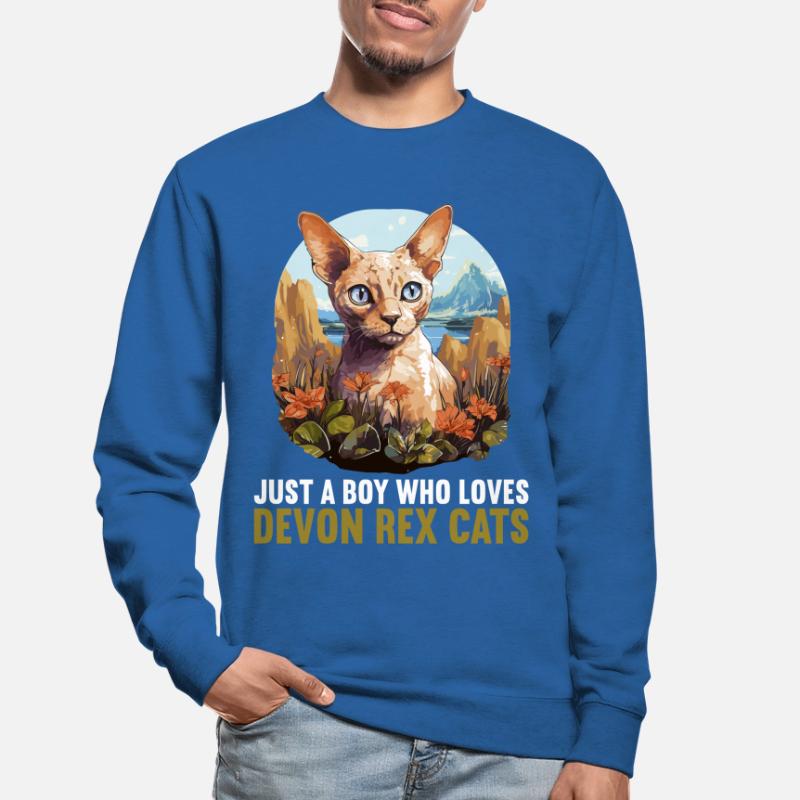 Devon Rex Kätzchen Devon Rex Katze Unisex Pullover