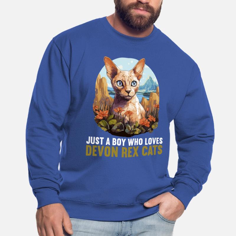 Devon Rex Kätzchen Devon Rex Katze Unisex Pullover