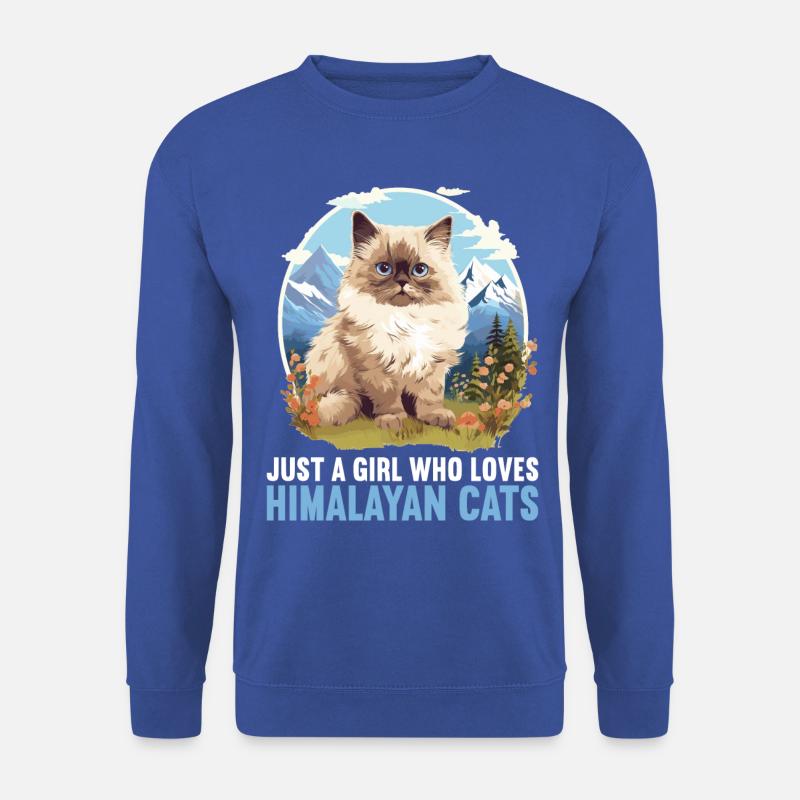 Himalayan Cat Colourpoint Katze - Unisex Sweatshirt - royal blue