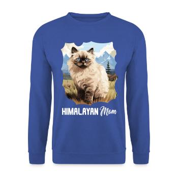 Chat de l’Himalaya Colourpoint Katze - Sweat-shirt Unisexe - bleu royal - Devant - Alina (178cm) & Michal (187cm)