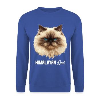 Chat de l’Himalaya Colourpoint Katze - Sweat-shirt Unisexe - bleu royal - Devant - Alina (178cm) & Michal (187cm)