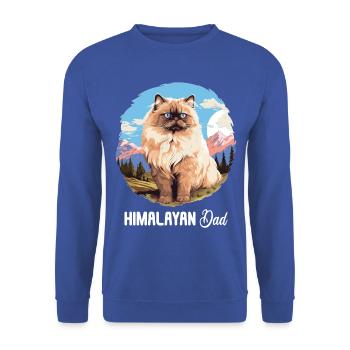 Chat de l’Himalaya Colourpoint Katze - Sweat-shirt Unisexe - bleu royal - Devant - Alina (178cm) & Michal (187cm)