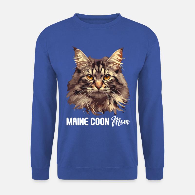 Maine Coon Kätzchen Maine Coon Katze - Unisex Pullover - Royalblau