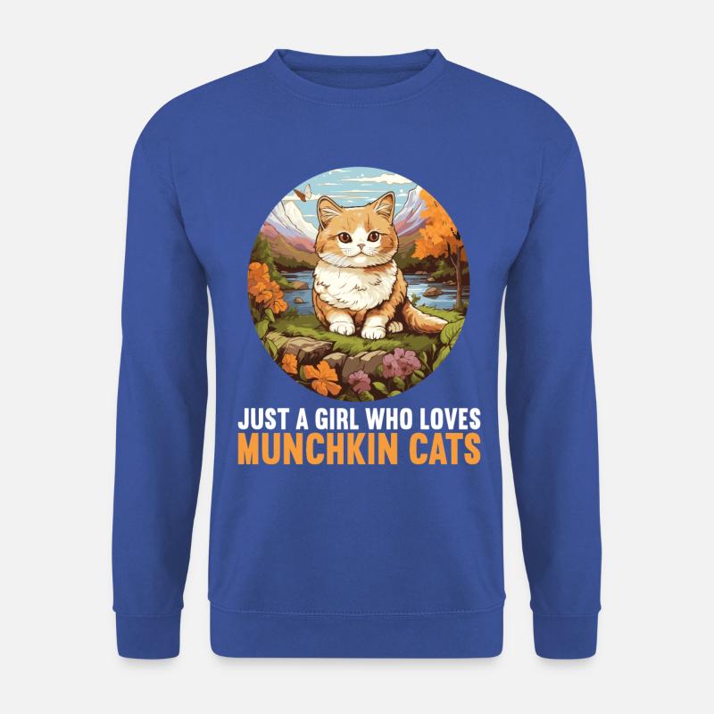 Munchkin Chaton Munchkin Chat - Sweat-shirt Unisexe - bleu royal
