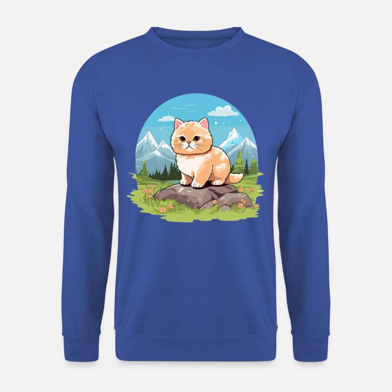 Munchkin Chaton Munchkin Chat - Sweat-shirt Unisexe - bleu royal
