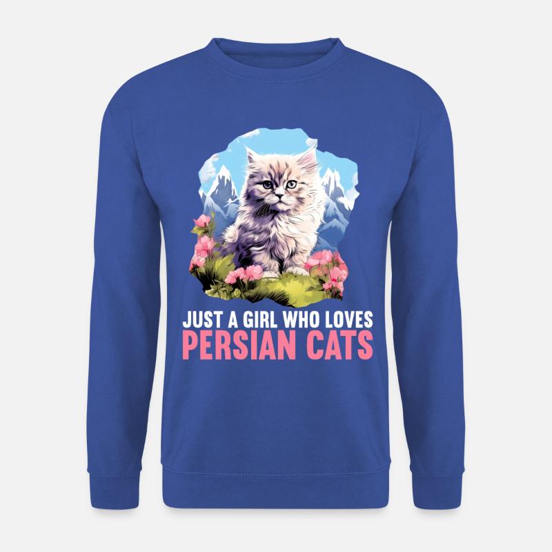 Persian Cat Perserkatze - Unisex Pullover - Royalblau