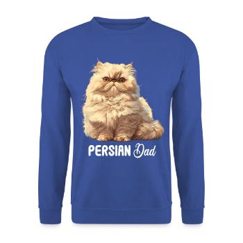 Persian Cat Perserkatze - Unisex Pullover - Royalblau - Vorne - Alina (178cm) & Michal (187cm)