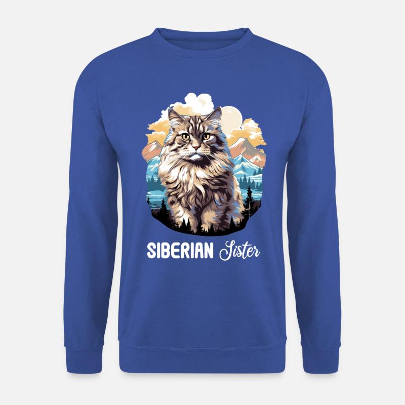 Siberian Cat Sibirische Katze - Unisex Sweatshirt - royal blue