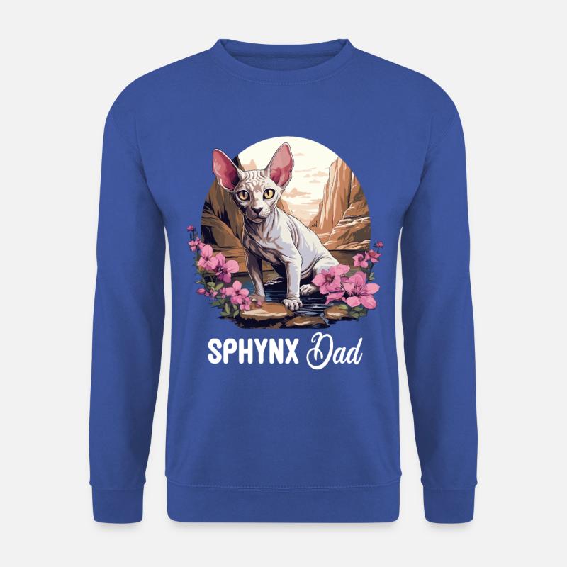 Sphynx Chaton Sphynx Chat - Sweat-shirt Unisexe - bleu royal