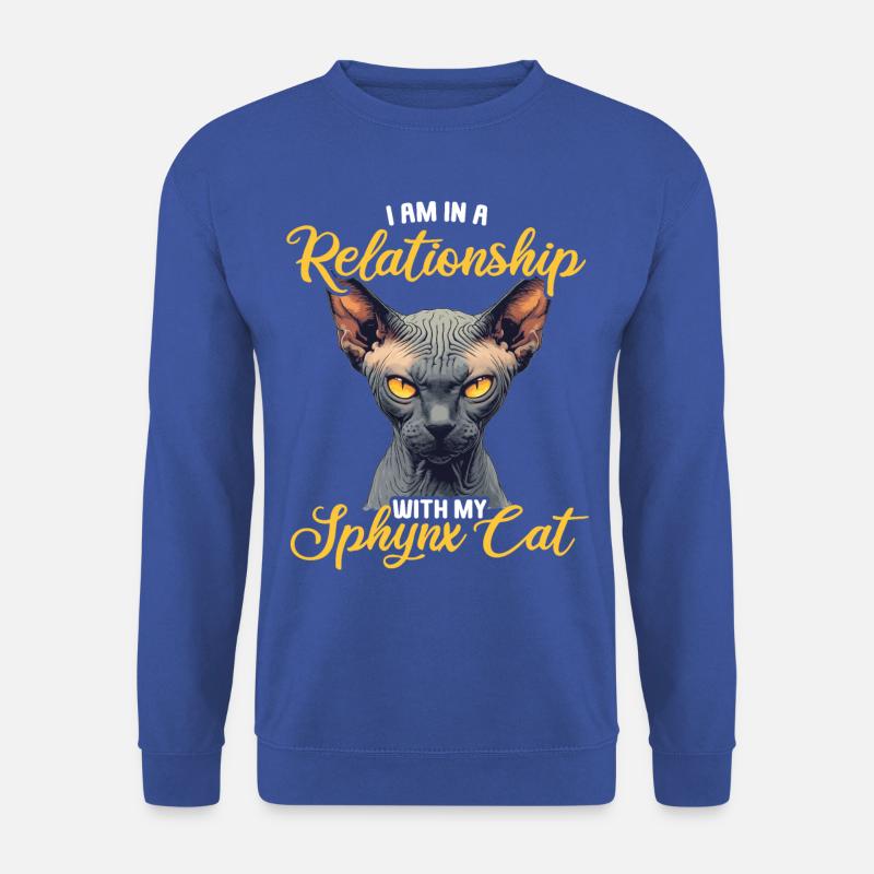 Chaton Sphynx Chat Sphynx - Sweat-shirt Unisexe - bleu royal