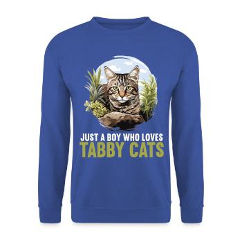 Chaton tigré chat tigré - Sweat-shirt Unisexe - bleu royal - Devant - Alina (178cm) & Michal (187cm)