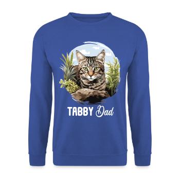 Chaton tigré chat tigré - Sweat-shirt Unisexe - bleu royal - Devant - Alina (178cm) & Michal (187cm)