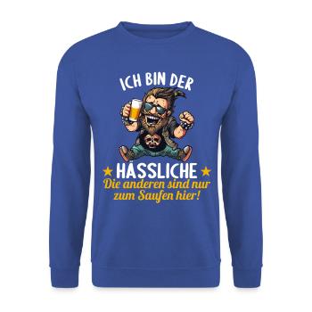 the ugly one marries bachelor party bachelor party - Unisex Sweatshirt - royal blue - Front - Alina (178cm) & Michal (187cm)