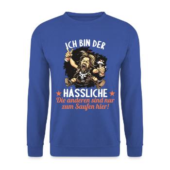 the ugly one marries bachelor party bachelor party - Unisex Sweatshirt - royal blue - Front - Alina (178cm) & Michal (187cm)