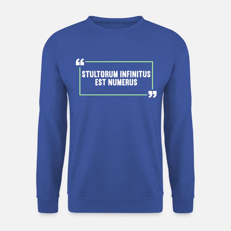 Lateinisch Lustiger Latein Spruch - Unisex Pullover - Royalblau