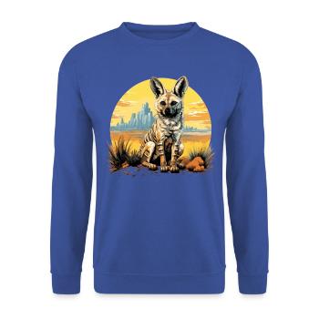 Erdwölfe Erdwolf - Unisex Pullover - Royalblau - Vorne - Alina (178cm) & Michal (187cm)