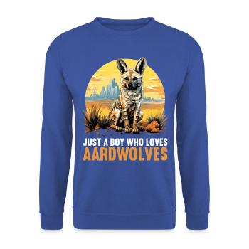Erdwölfe Erdwolf - Unisex Pullover - Royalblau - Vorne - Alina (178cm) & Michal (187cm)