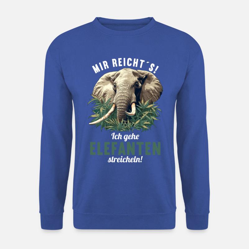 Elefanten Elefant - Unisex Pullover - Royalblau