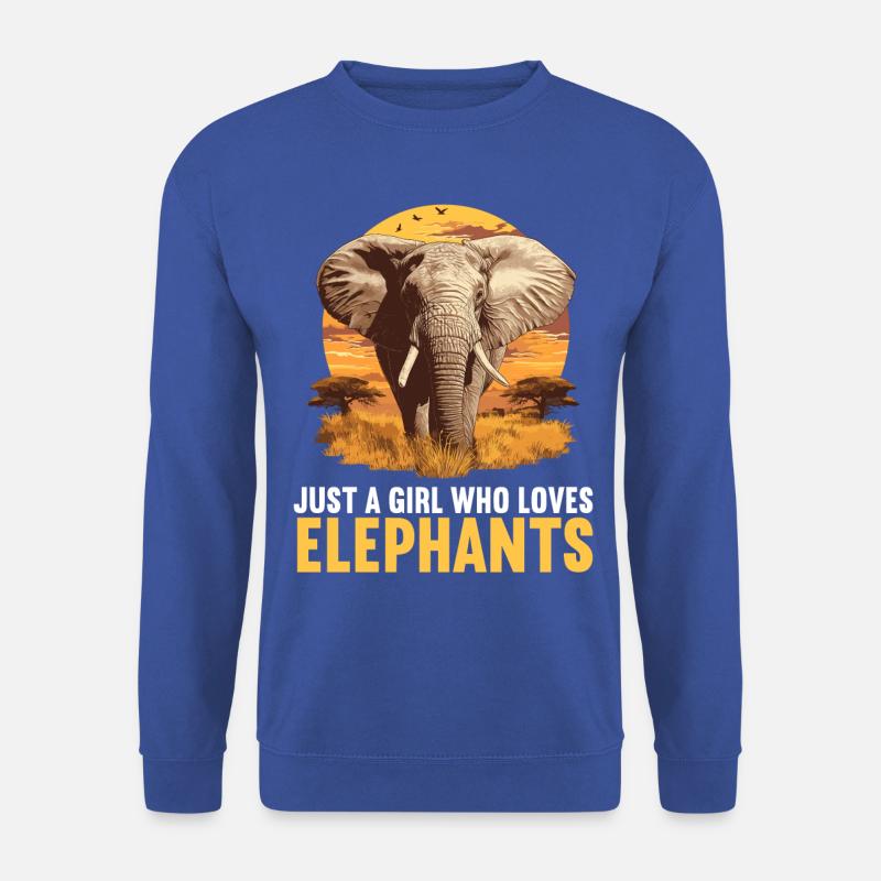 Éléphant Éléphant - Sweat-shirt Unisexe - bleu royal