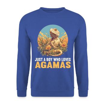 Agamen Agame - Unisex Sweatshirt - royal blue - Front - Alina (178cm) & Michal (187cm)