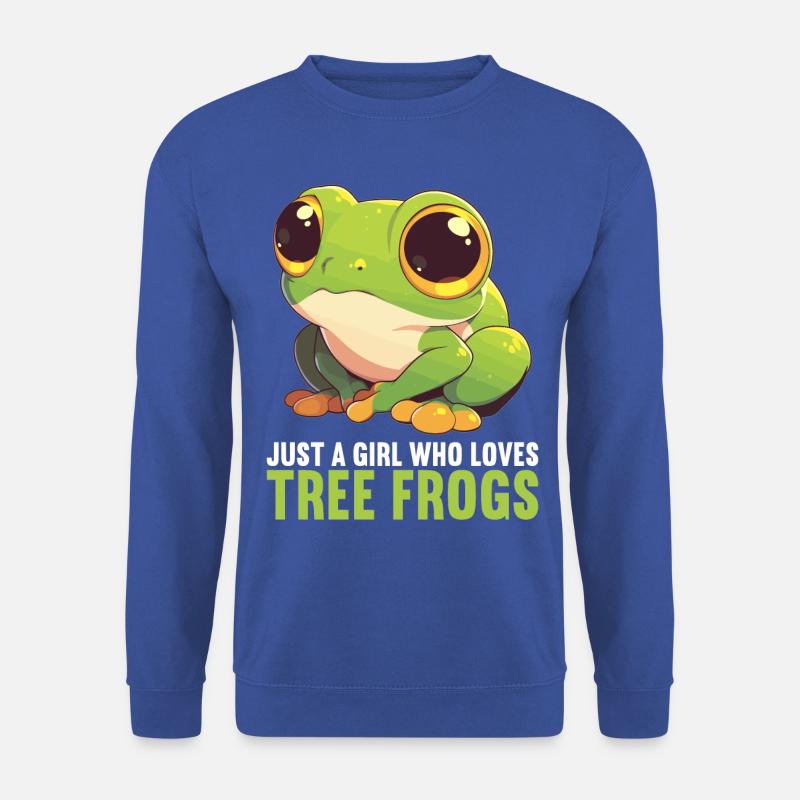 Tree Frog Baumfrösche Baumfrosch - Unisex Pullover - Royalblau