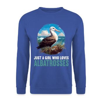 Albatross Albatrosse Albatros - Unisex Pullover - Royalblau - Vorne - Alina (178cm) & Michal (187cm)