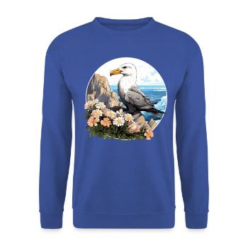 Albatross Albatrosse Albatros - Unisex Pullover - Royalblau - Vorne - Alina (178cm) & Michal (187cm)