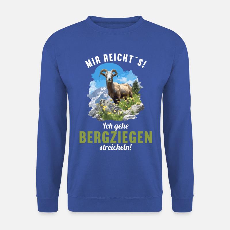 Alpine Goat Bergziegen Bergziege - Unisex Pullover - Royalblau