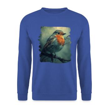 Robin Rotkehlchen - Sweat-shirt Unisexe - bleu royal - Devant - Alina (178cm) & Michal (187cm)