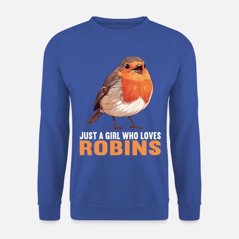 Robin Rotkehlchen - Unisex Pullover - Royalblau