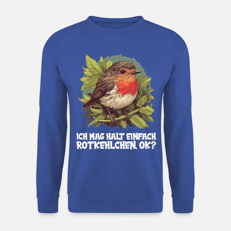 Robin Rotkehlchen - Unisex Pullover - Royalblau