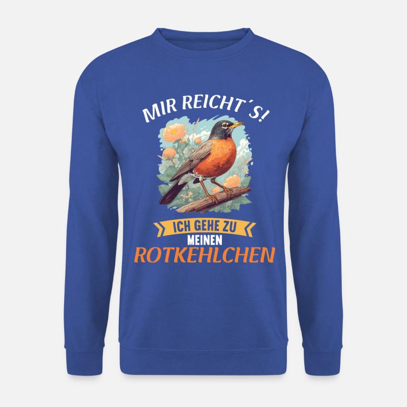 Robin Rotkehlchen - Unisex Sweatshirt - royal blue