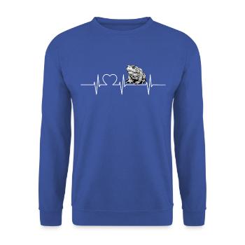 Toad Toads Toad - Unisex Sweatshirt - royal blue - Front - Alina (178cm) & Michal (187cm)