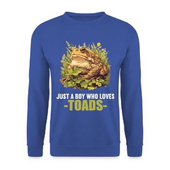 Toad Toads Toad - Unisex Sweatshirt - royal blue - Front - Alina (178cm) & Michal (187cm)