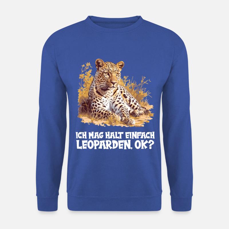 Léopard léopard - Sweat-shirt Unisexe - bleu royal