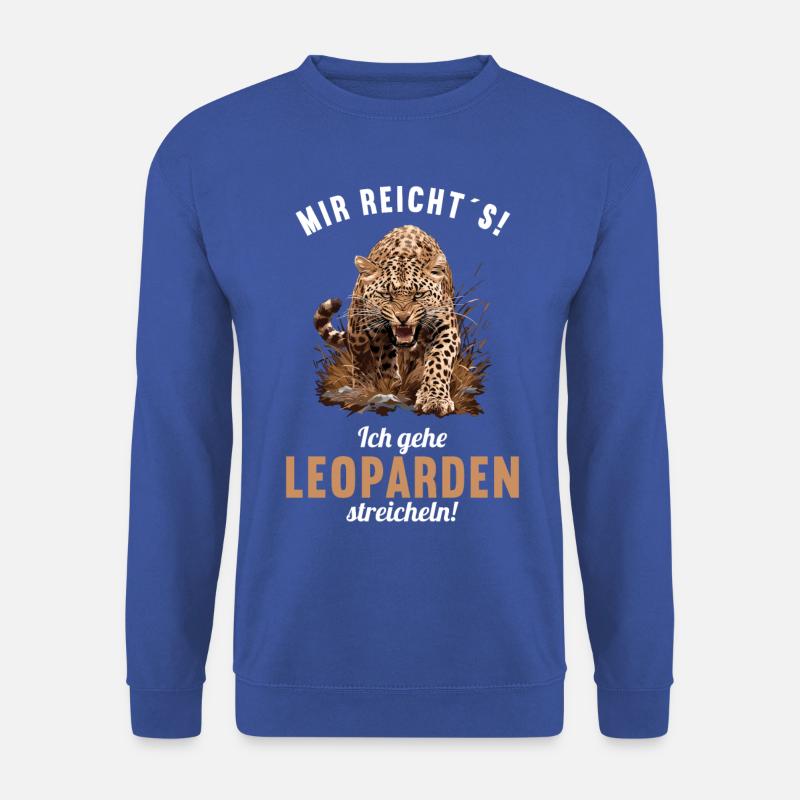 Léopard léopard - Sweat-shirt Unisexe - bleu royal