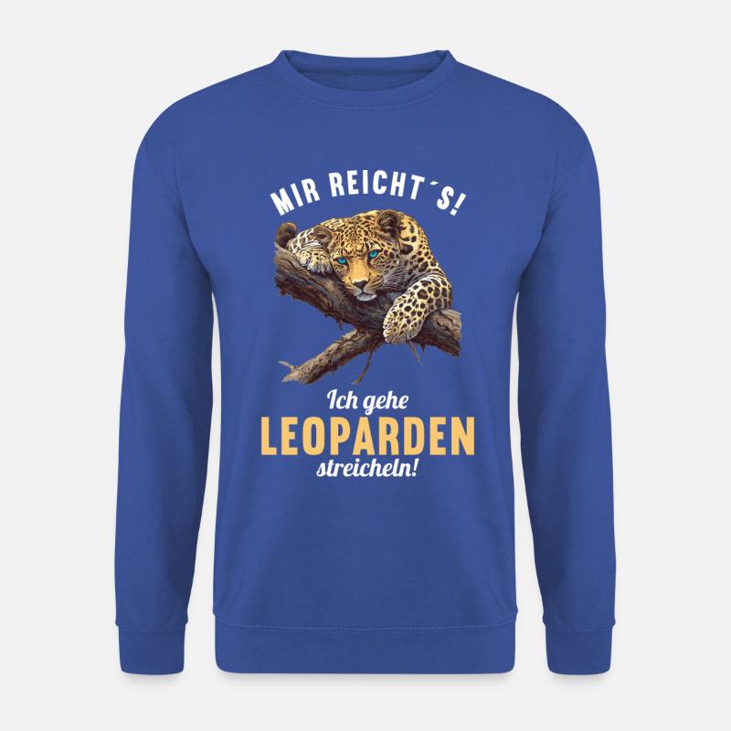 Léopard léopard - Sweat-shirt Unisexe - bleu royal