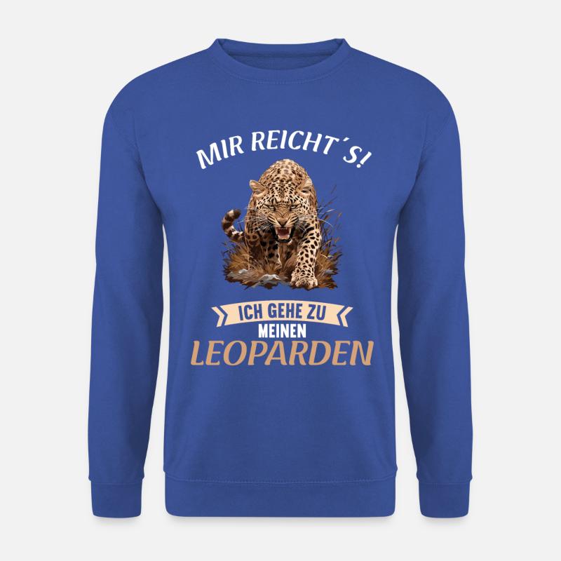 Léopard léopard - Sweat-shirt Unisexe - bleu royal