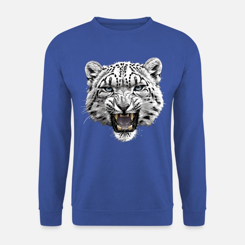 Léopard des neiges Schneeleoparden Schneeleopard - Sweat-shirt Unisexe - bleu royal