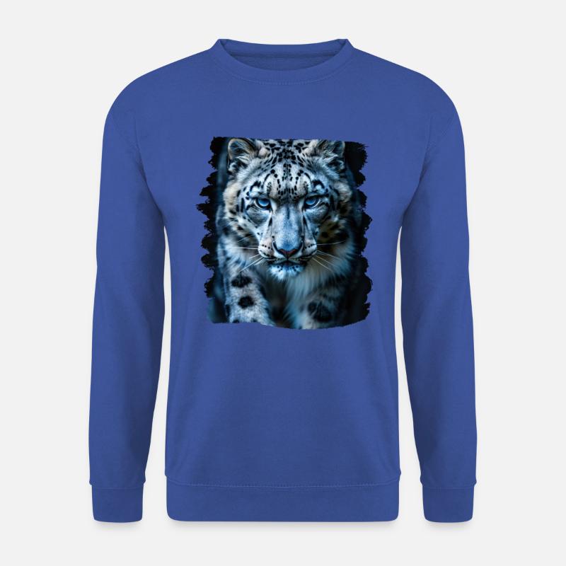 Snow Leopard Schneeleoparden Schneeleopard - Unisex Pullover - Royalblau